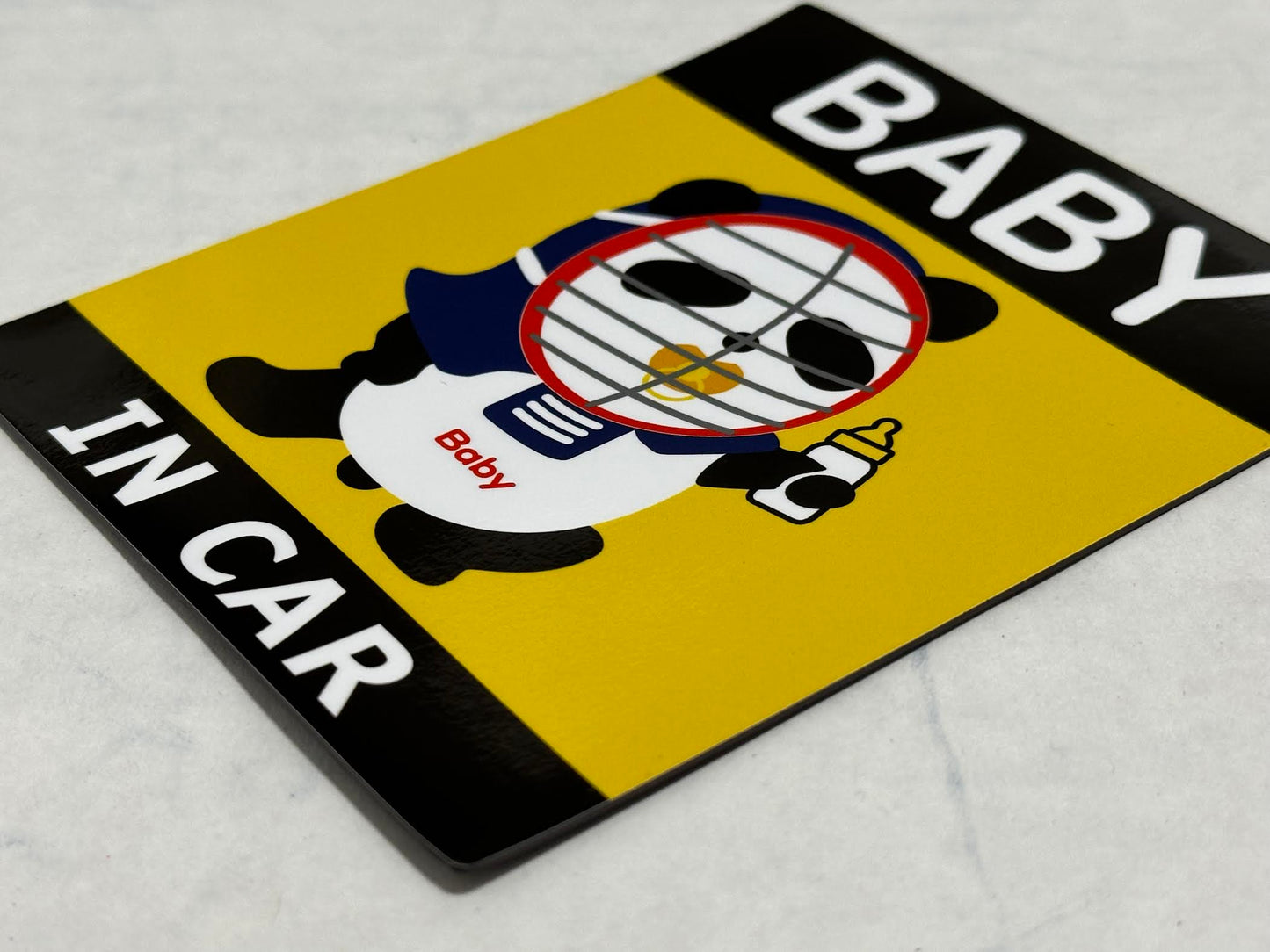Baby In Car Men-Men Magnet