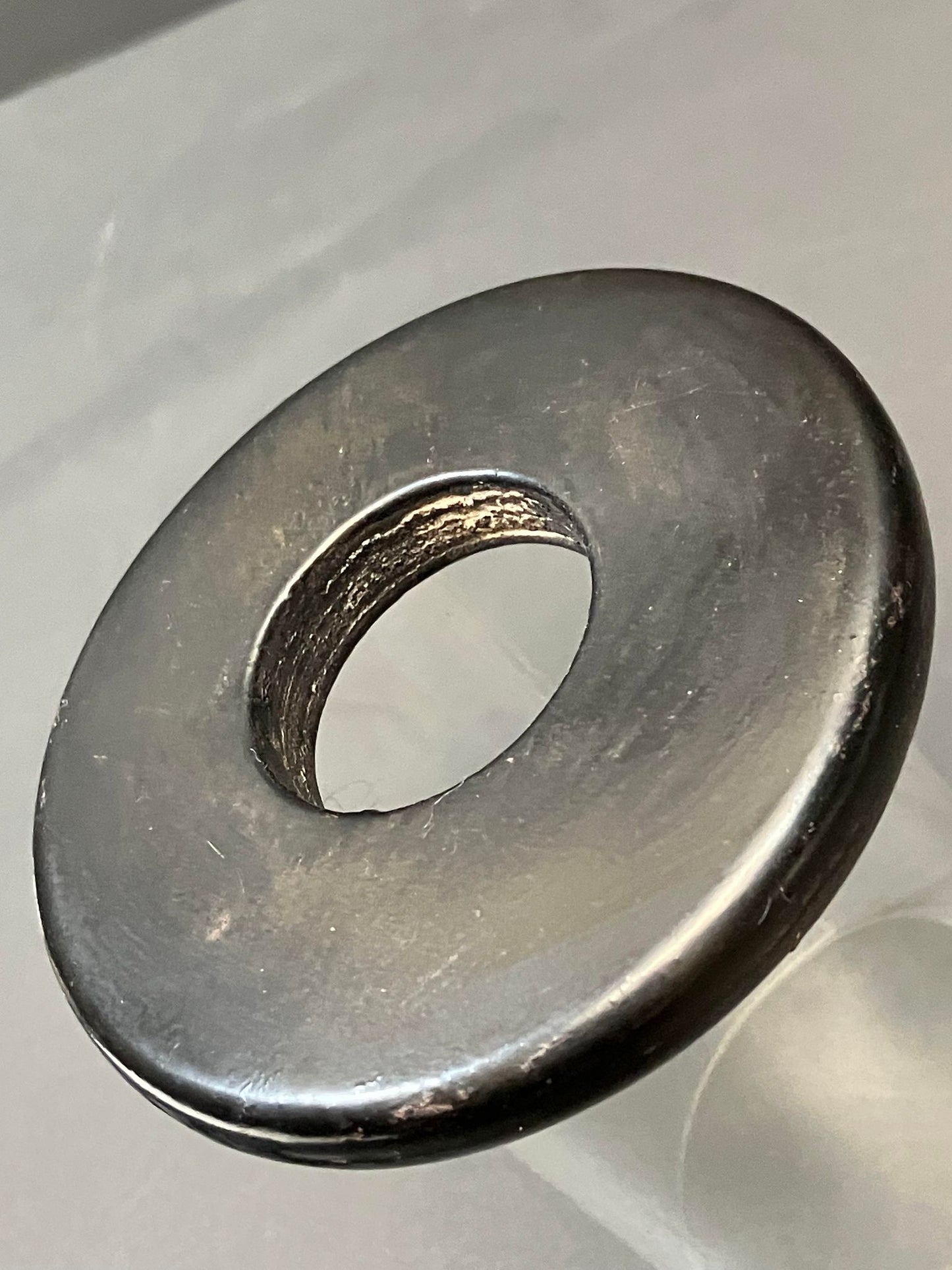 SOLD: EXTREMELY RARE: 'Imada-Saku' Rayskin Same Tsuba - Black KAIRAGIZAME