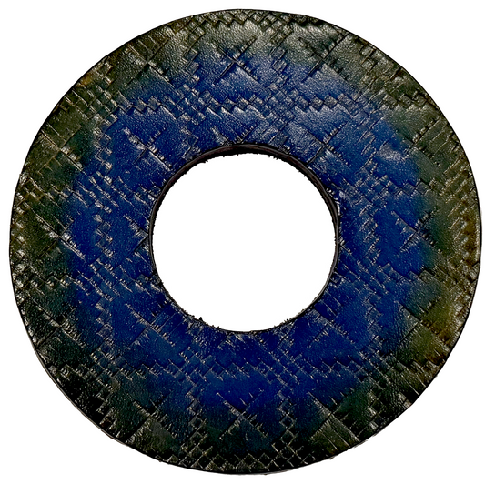 RARE: Tsuba Budo Cali Leather Tsuba (Embossed Ombré)