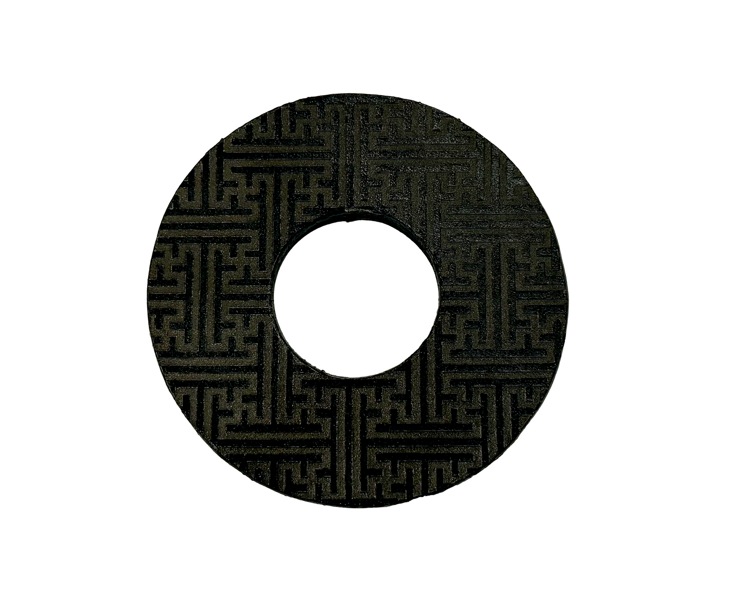 RARE: Tsuba Budo Cali Leather Tsuba (Ombré Dragon I)