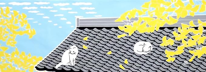 LIMITED STOCK: "Ginkgo in the Fall Wind" Tenugui