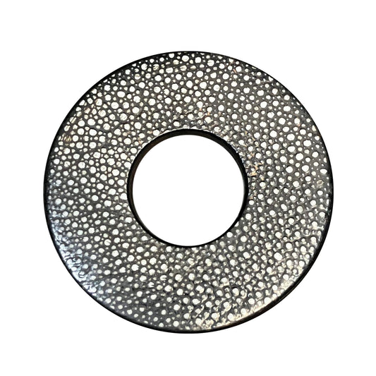 SOLD: SUPER RARE: 'Imada-Saku' Rayskin Same Tsuba - Black