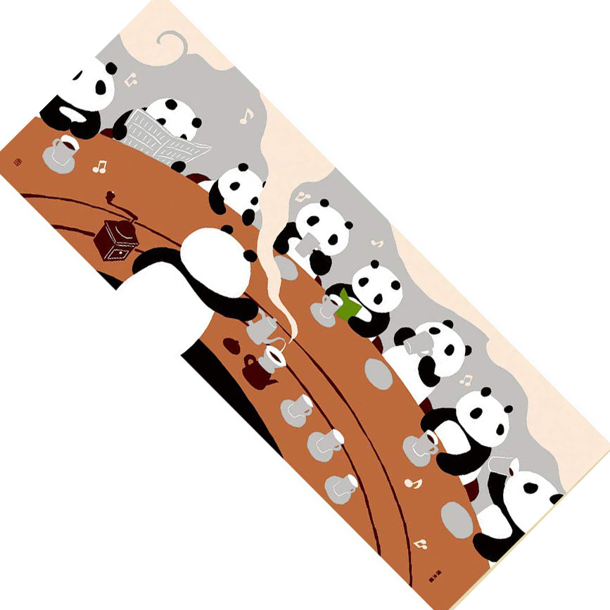 LIMITED STOCK: "Panda Cafe" Tenugui