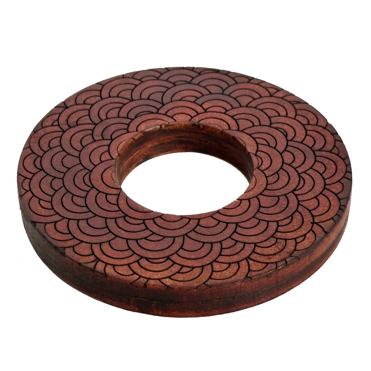 RARE: Made-in-Colombia Leather Tsuba (Namichidori)