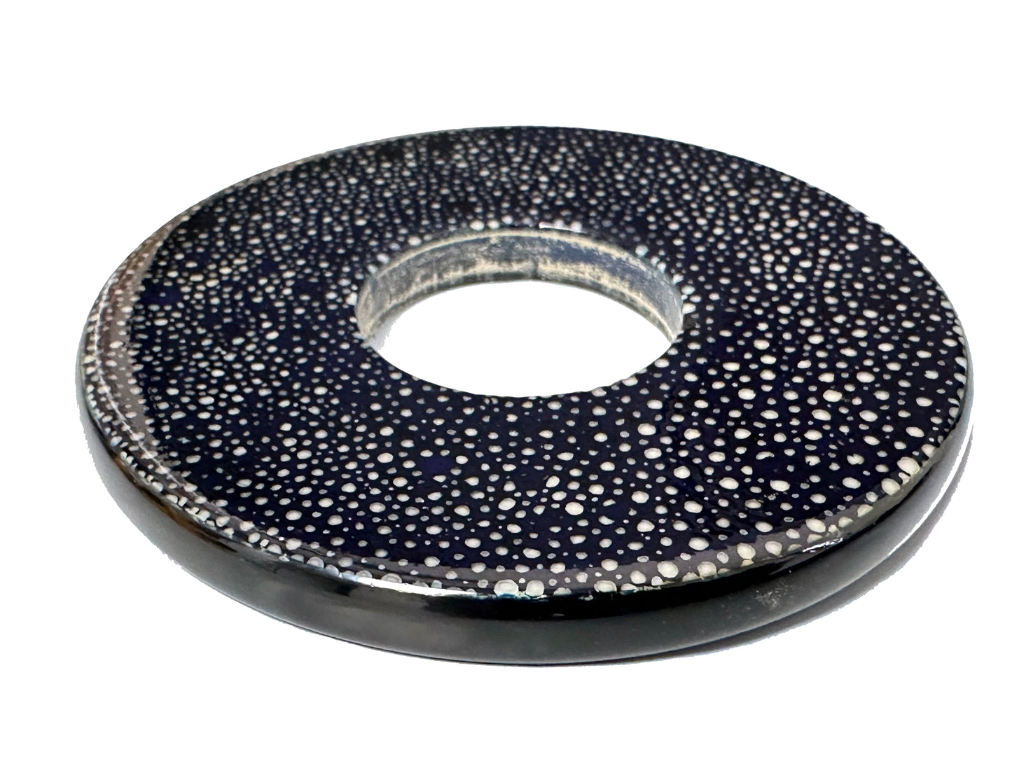 SOLD: Premium Rayskin Same Tsuba (Dark Navy - RARE)