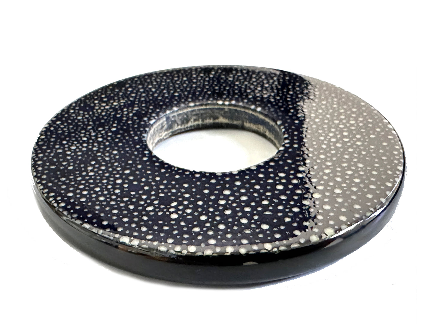 SOLD: Premium Rayskin Same Tsuba (Dark Navy - RARE)