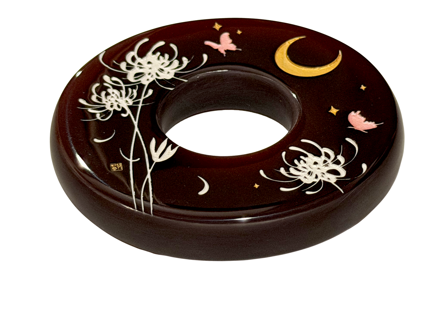 Made-in-Australia Resin Tsuba - Hydrangea (White)