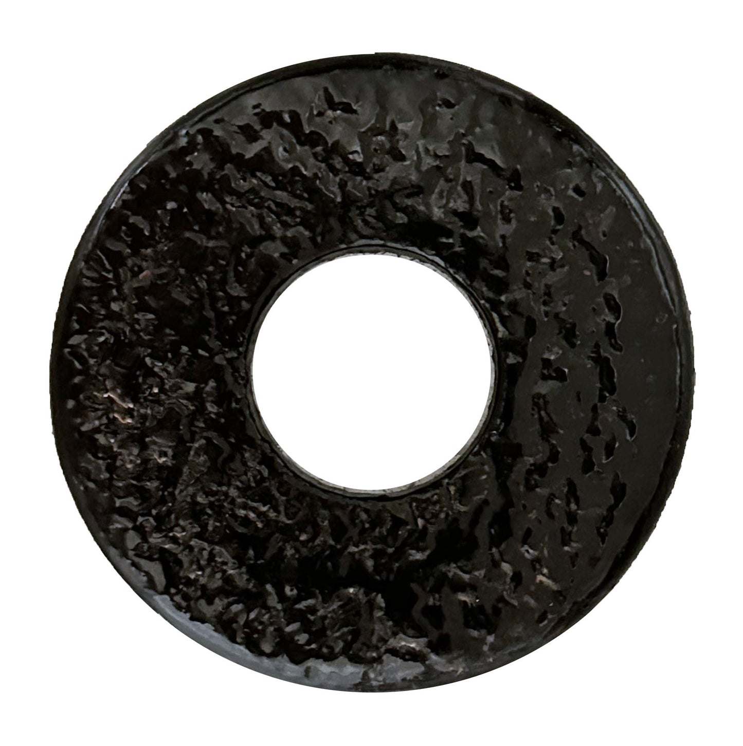 SOLD: SUPER RARE: 'Imada-Saku' BLACK ISHIME Urushi Tsuba
