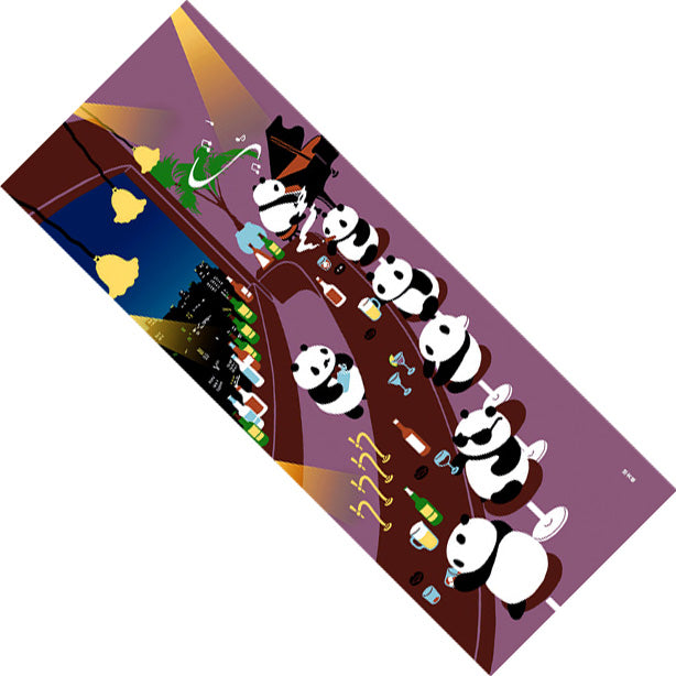 LIMITED STOCK: "Bar Pandas" Tenugui