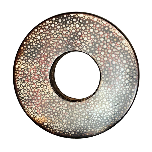 SOLD: SUPER RARE: 'Imada-Saku' Rayskin Same Tsuba - Tamenuri 1