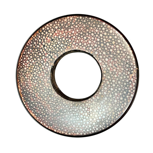 SOLD: SUPER RARE: 'Imada-Saku' Rayskin Same Tsuba - Tamenuri 2