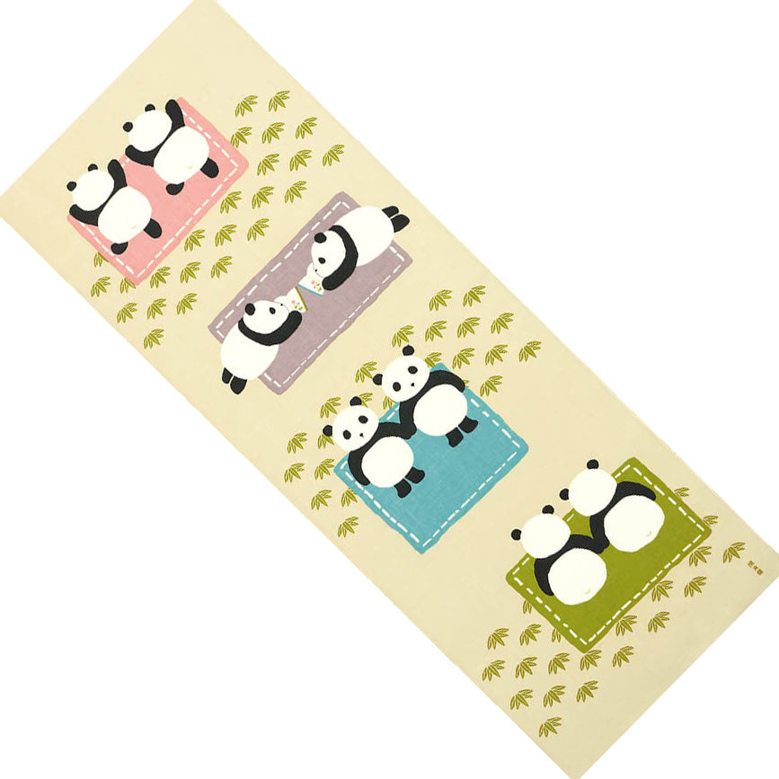 LIMITED STOCK: "Twin Pandas" Tenugui