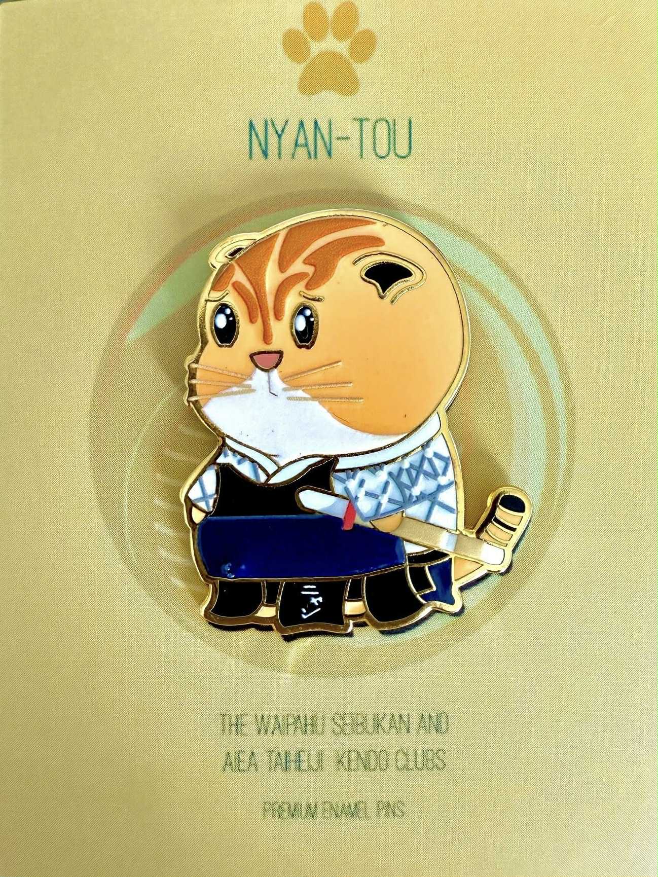 Support Hawaii’s Young Kenshi – “NYAN-TOU” Collectable Enamel Pin