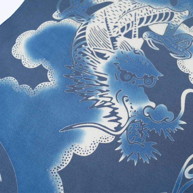 LIMITED STOCK: Blue Rising Dragon Tenugui