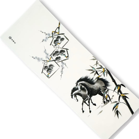 YEAR OF THE HORSE: Sumie Horse Tenugui