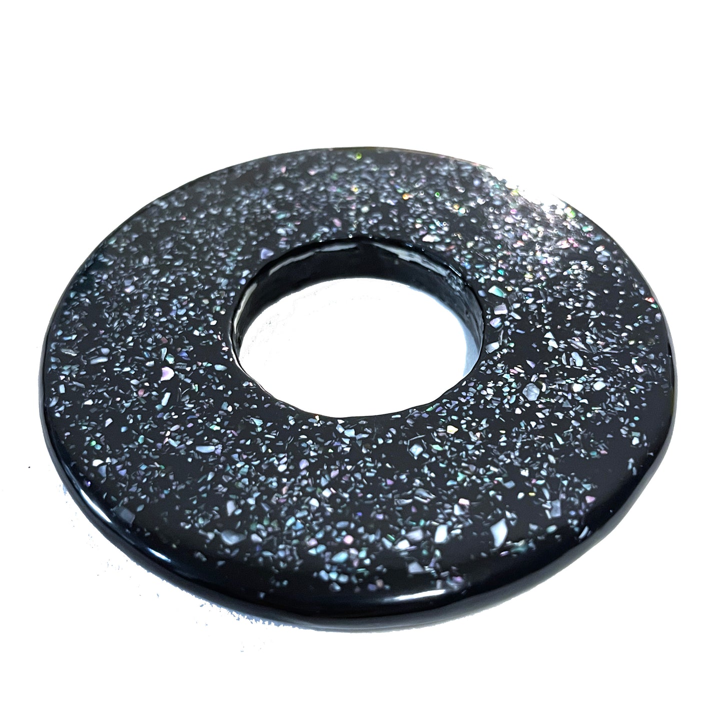 SOLD: Premium Lacquered 'Aogai' Tsuba