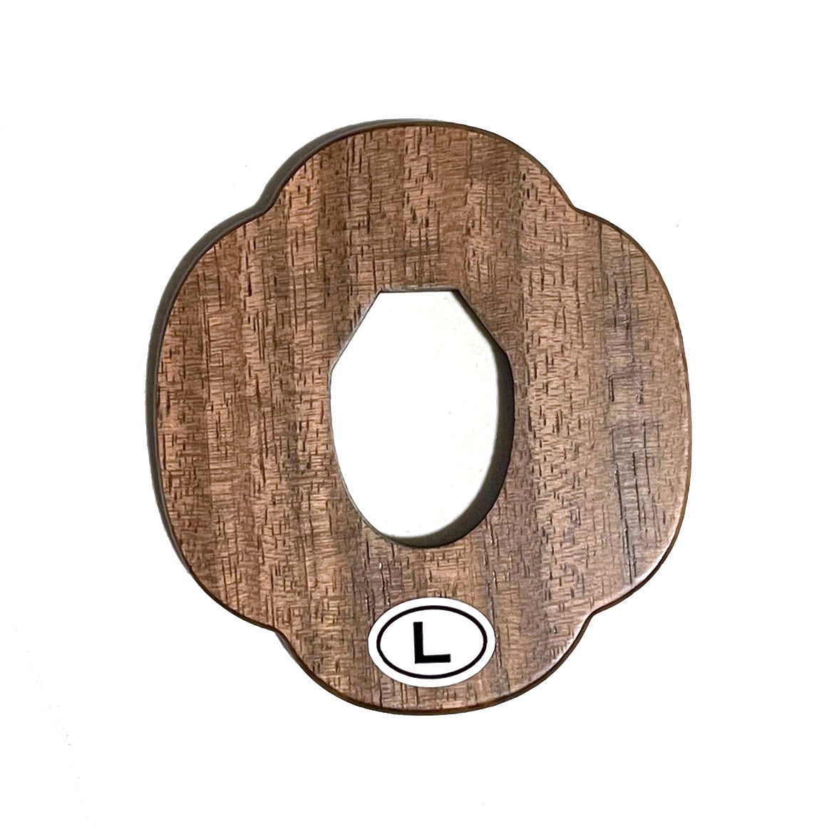 Wooden 'YOSEGI' Bokuto Tsuba (Red Asanoha)