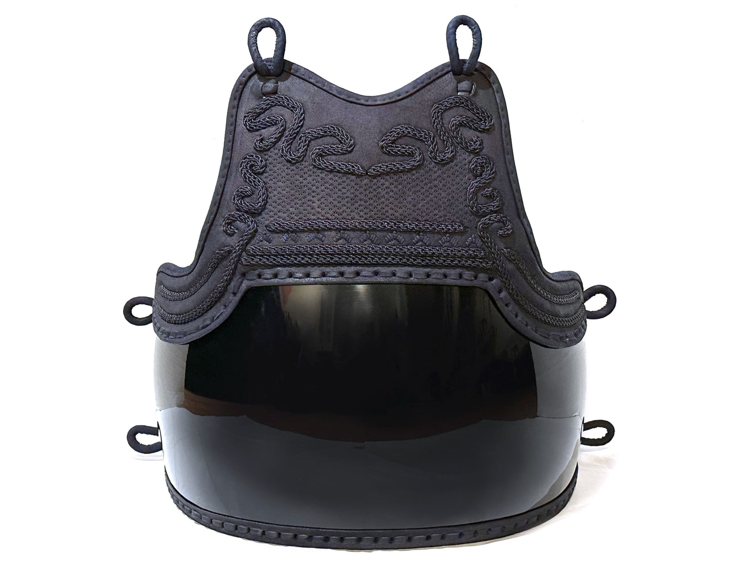 SOLD: 50pc Bamboo Black Urushi Do - Aizome Deerskin Mune