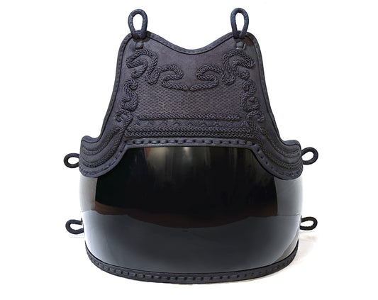 SOLD: 50pc Bamboo Black Urushi Do - Aizome Deerskin Mune