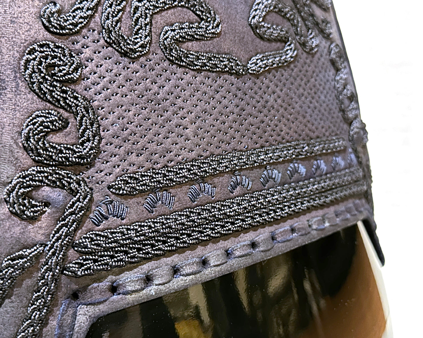 SOLD: 50pc Bamboo Black Urushi Do - Aizome Deerskin Mune