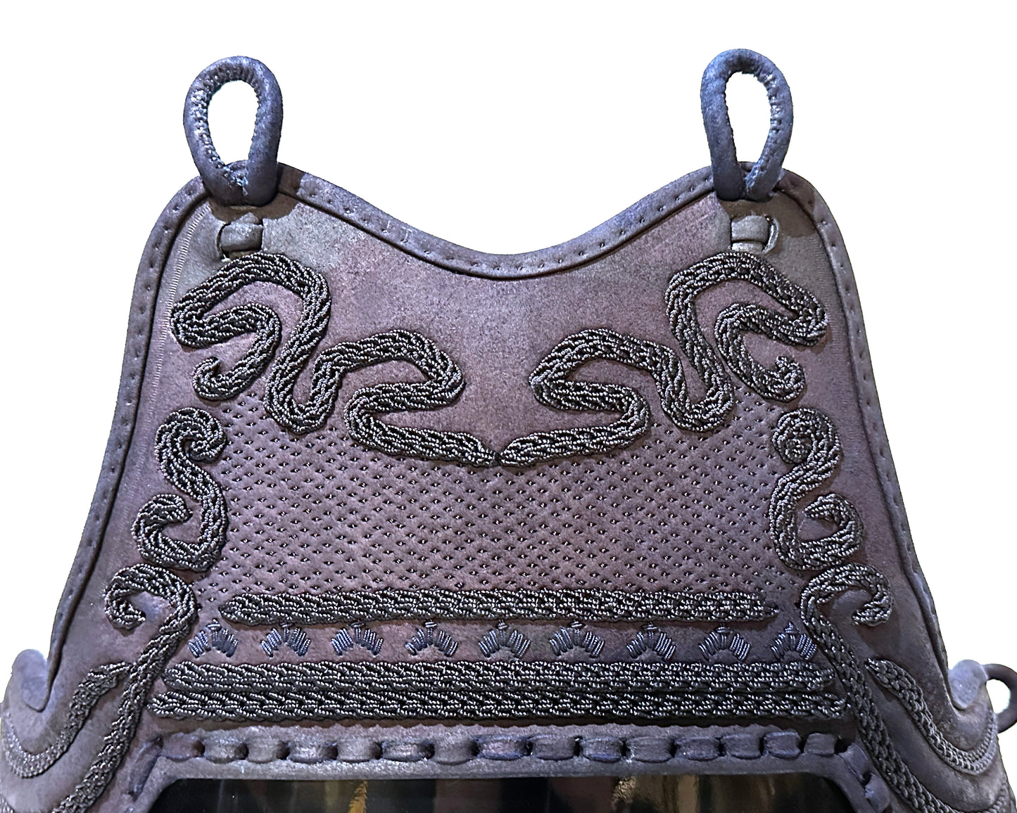 SOLD: 50pc Bamboo Black Urushi Do - Aizome Deerskin Mune