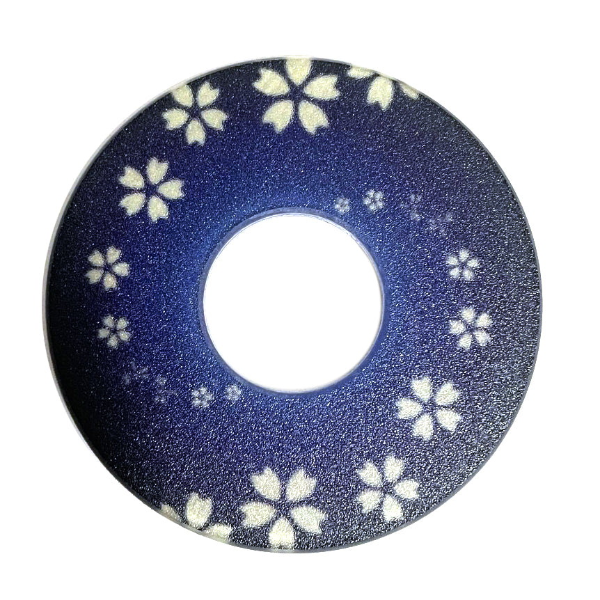 Hasegawa Monyou Tsuba (Blue Sakura A)