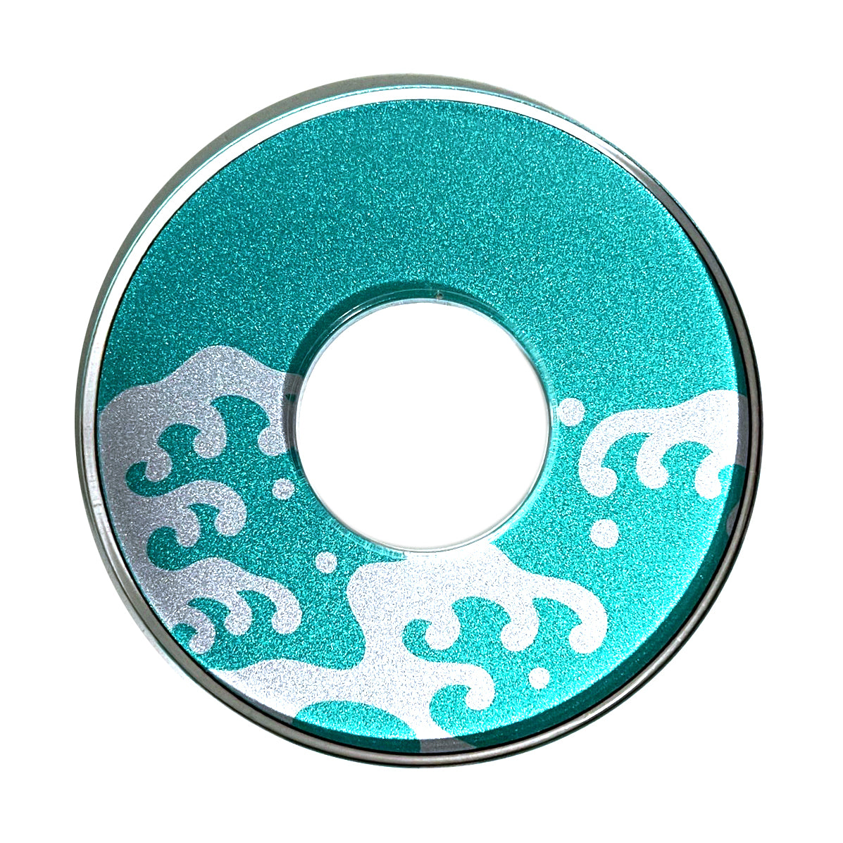 Plastic Namigashira Tsuba (Teal)