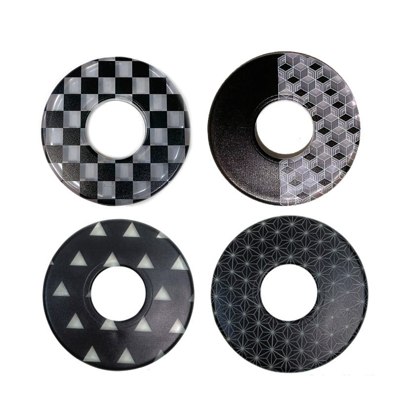 Made-in-Japan Printed Tsuba (Traditional Design Monochrome)