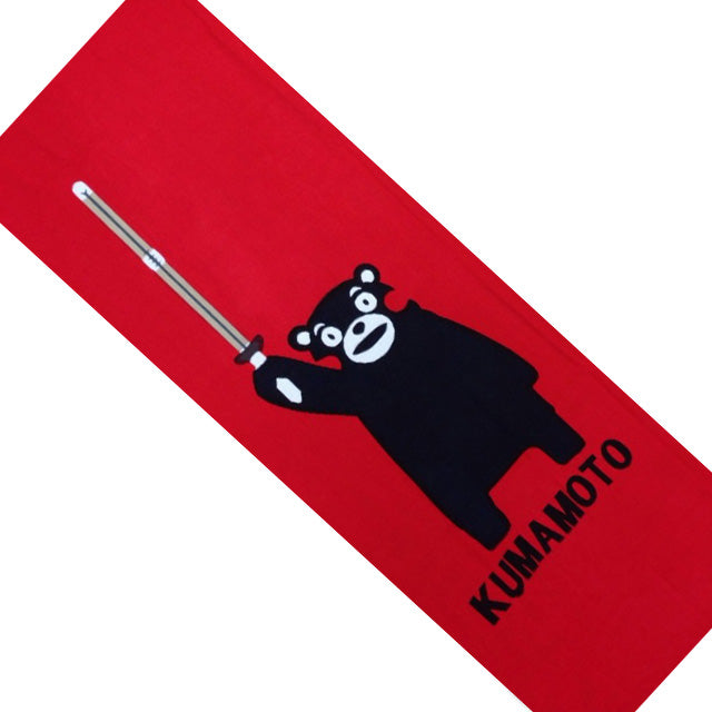 Limited Quantity: KUMAMON Tenugui (Red)
