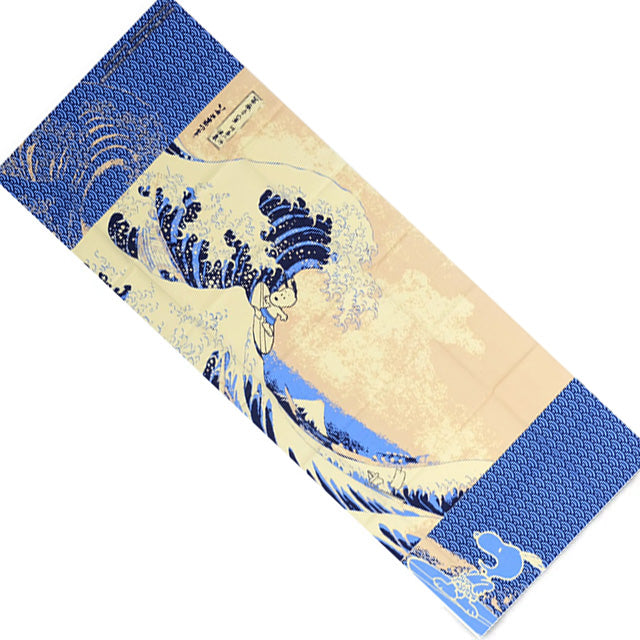 SOLD: SNOOPY x HOKUSAI Tenugui (The Great Wave of Kanagawa)