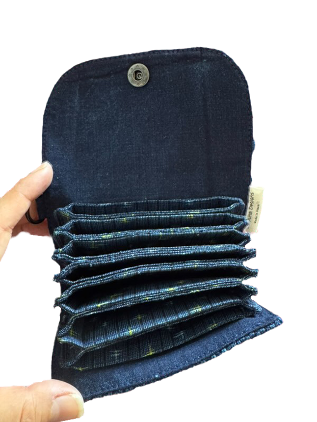 [WAIPUNA DESIGNS ORIGINAL] Upcycled Vintage Dogi Accordion Wallet