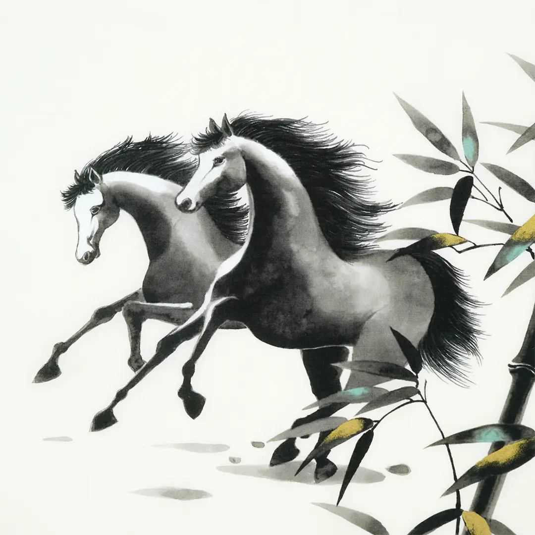 YEAR OF THE HORSE: Sumie Horse Tenugui