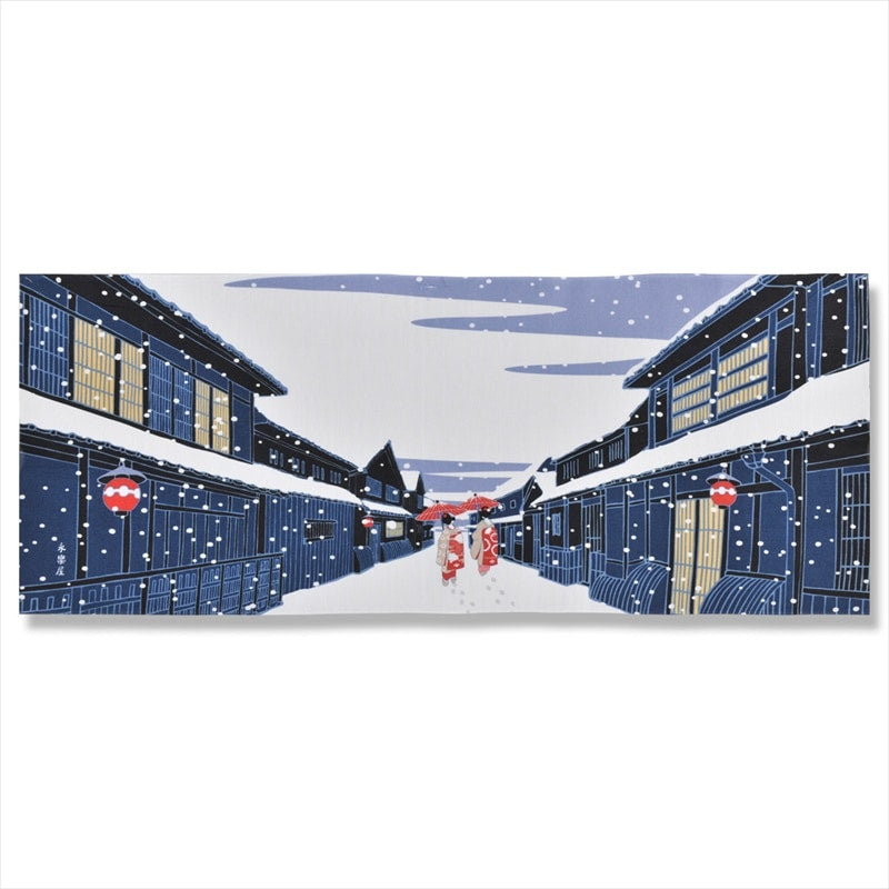 LIMITED QUANTITY: Winter in Gion B Tenugui