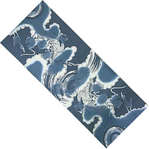 LIMITED STOCK: Blue Rising Dragon Tenugui