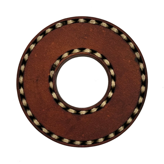 RARE: Made-in-Colombia Leather Tsuba (Weave)