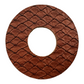 RARE: Tsuba Budo Cali Leather Tsuba (Dragon Waves)