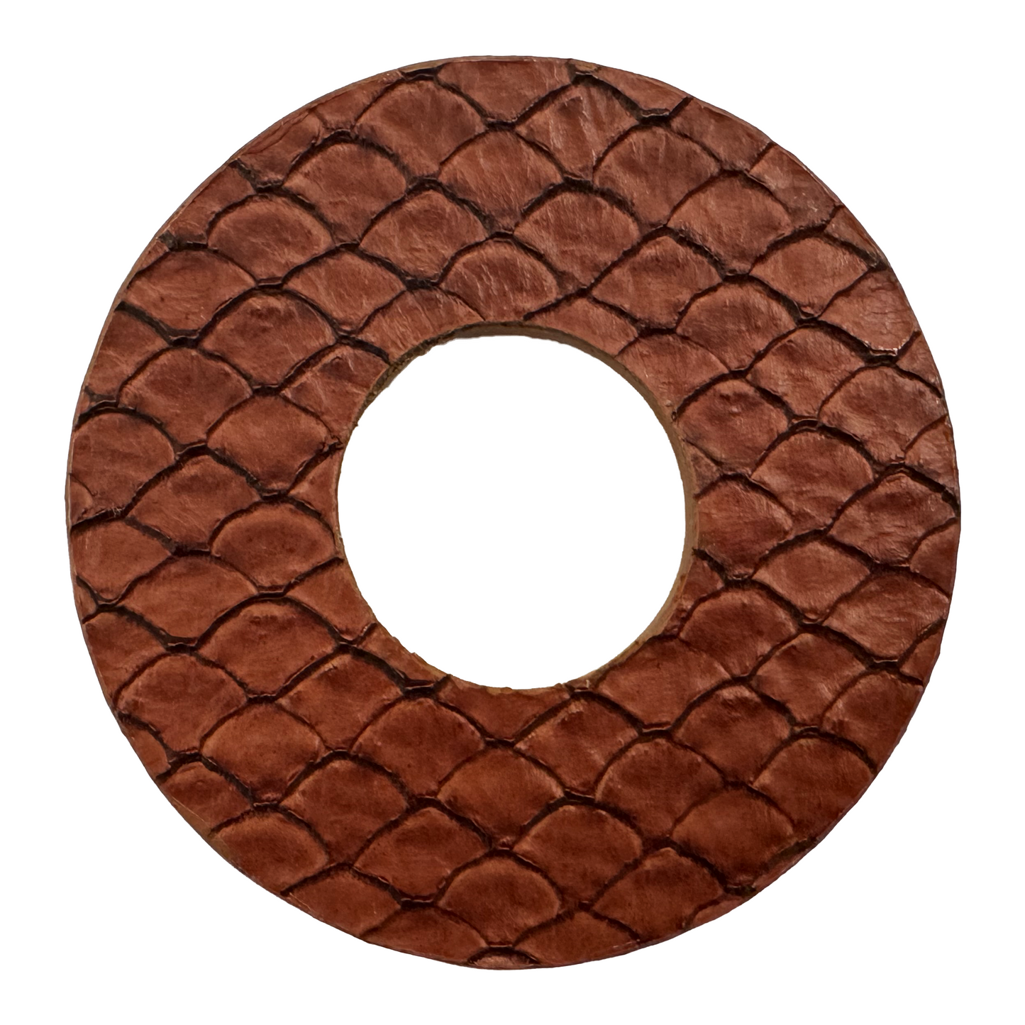 RARE: Tsuba Budo Cali Leather Tsuba (Dragon Waves)