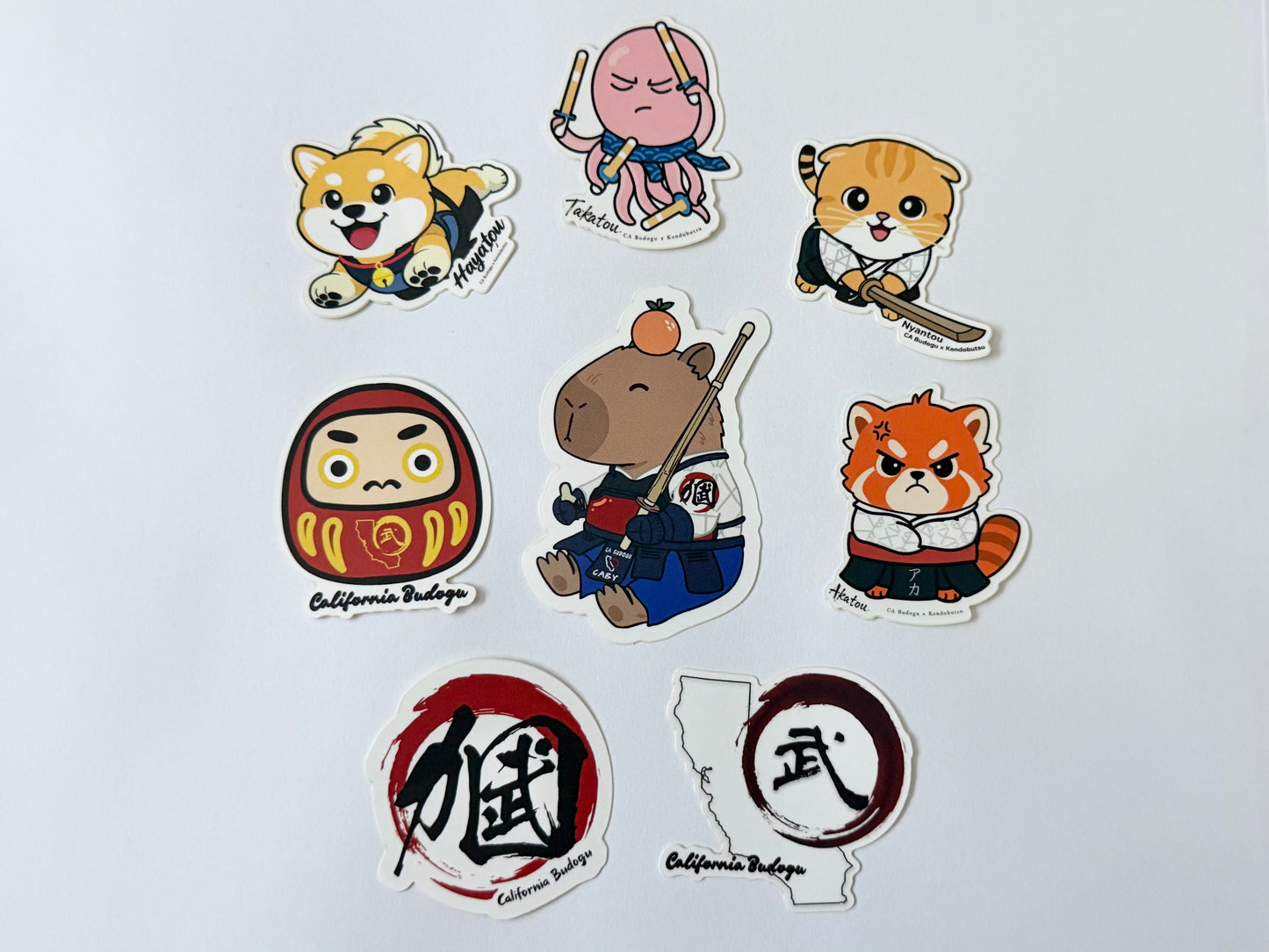 CA Budogu x KENDOBUTSU Collectable Stickers (Pack of 8)
