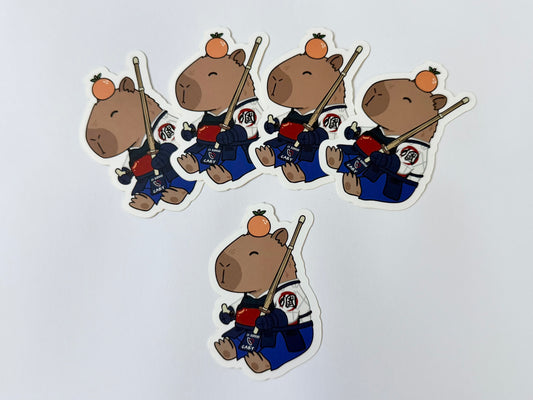CA Budogu x KENDOBUTSU Collectable Stickers - CABY THE CAPYBARA (Set of 5)
