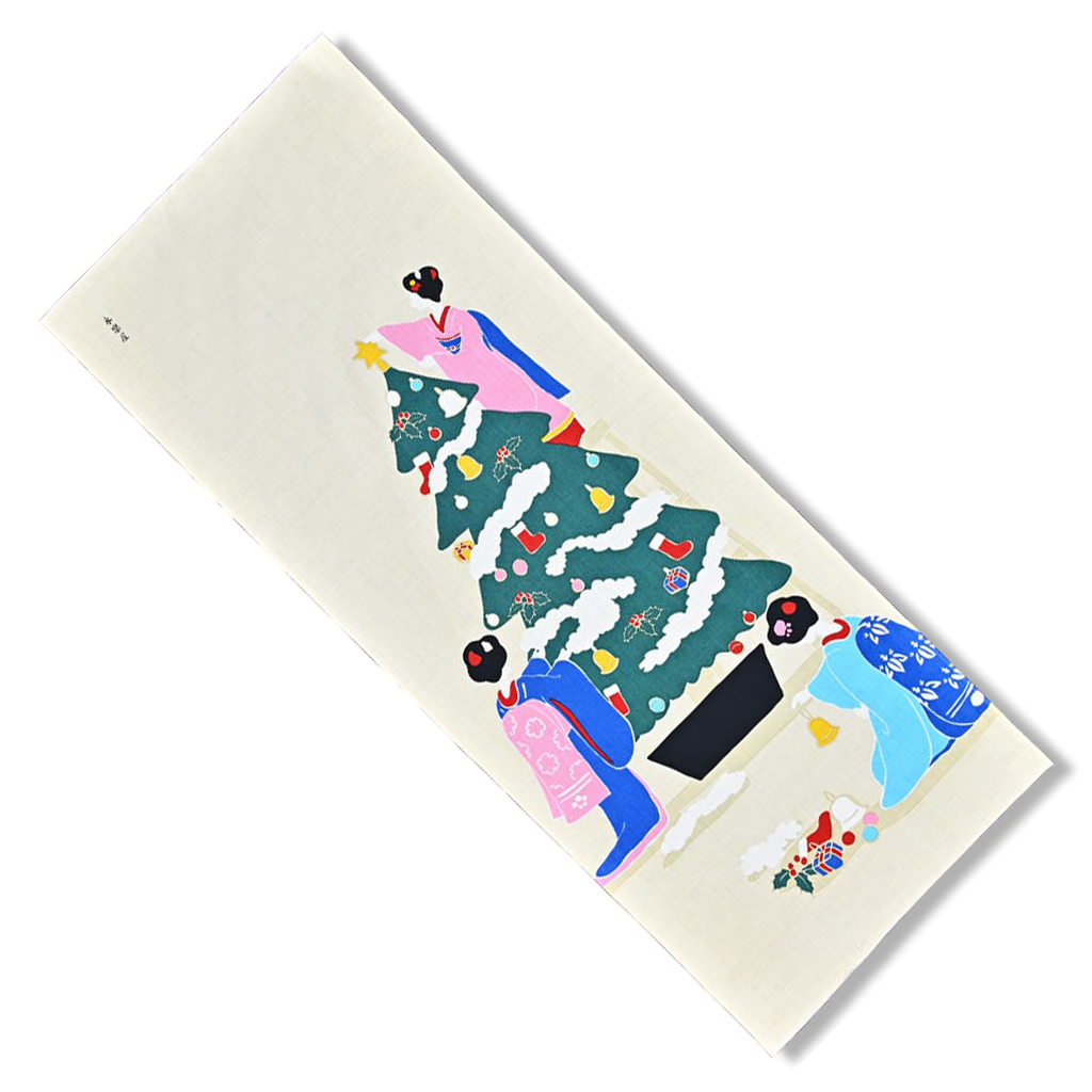 LIMITED QUANTITY: Geisha Christmas Tenugui