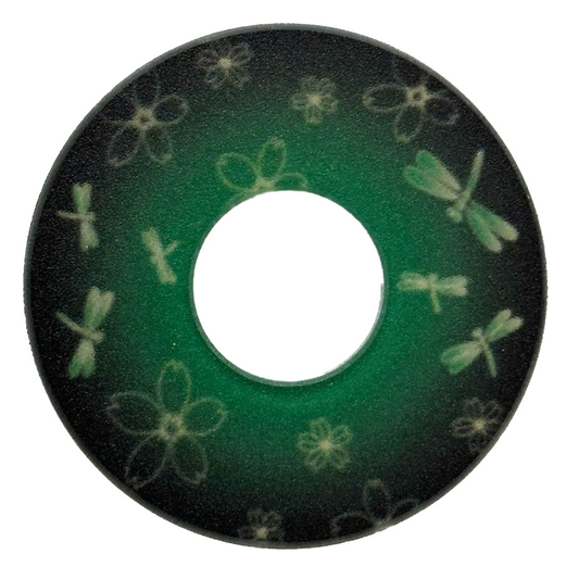 Hasegawa Monyou Tsuba (Green Sakura/Tombo)