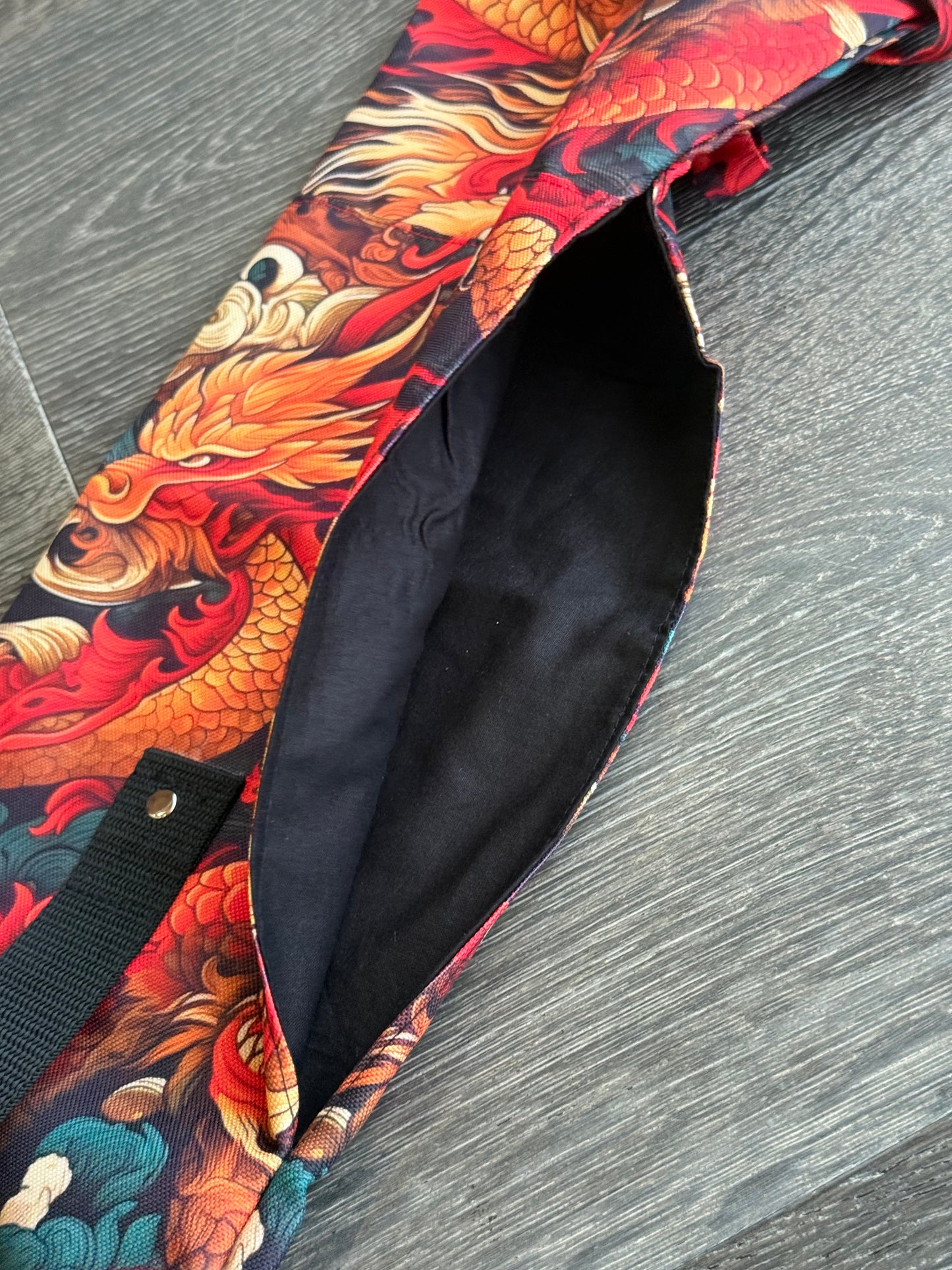 ONE ONLY: Made-in-Poland Shinai Bags by Kawki Wroble - Red Dragon