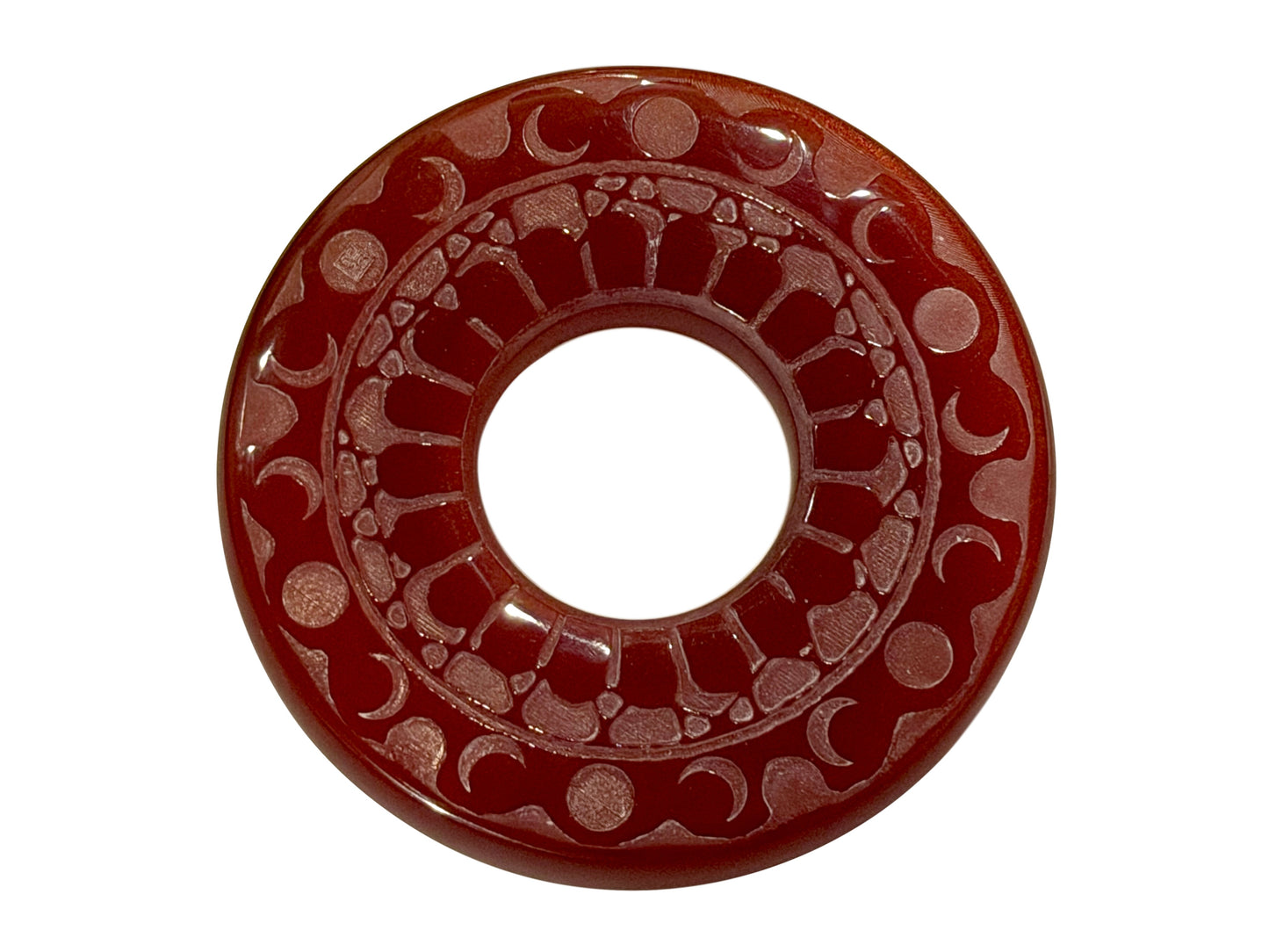Made-in-Australia Resin Tsuba - Moonlight (Red)