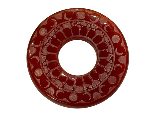 Made-in-Australia Resin Tsuba - Moonlight (Red)