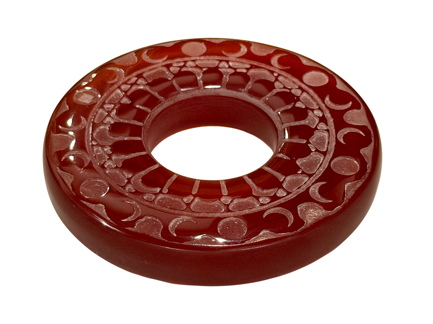 Made-in-Australia Resin Tsuba - Moonlight (Red)