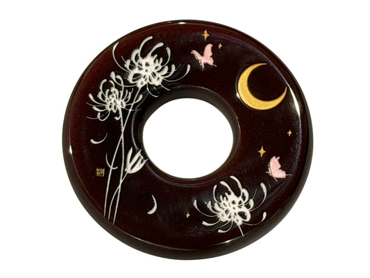 Made-in-Australia Resin Tsuba - Hydrangea (White)