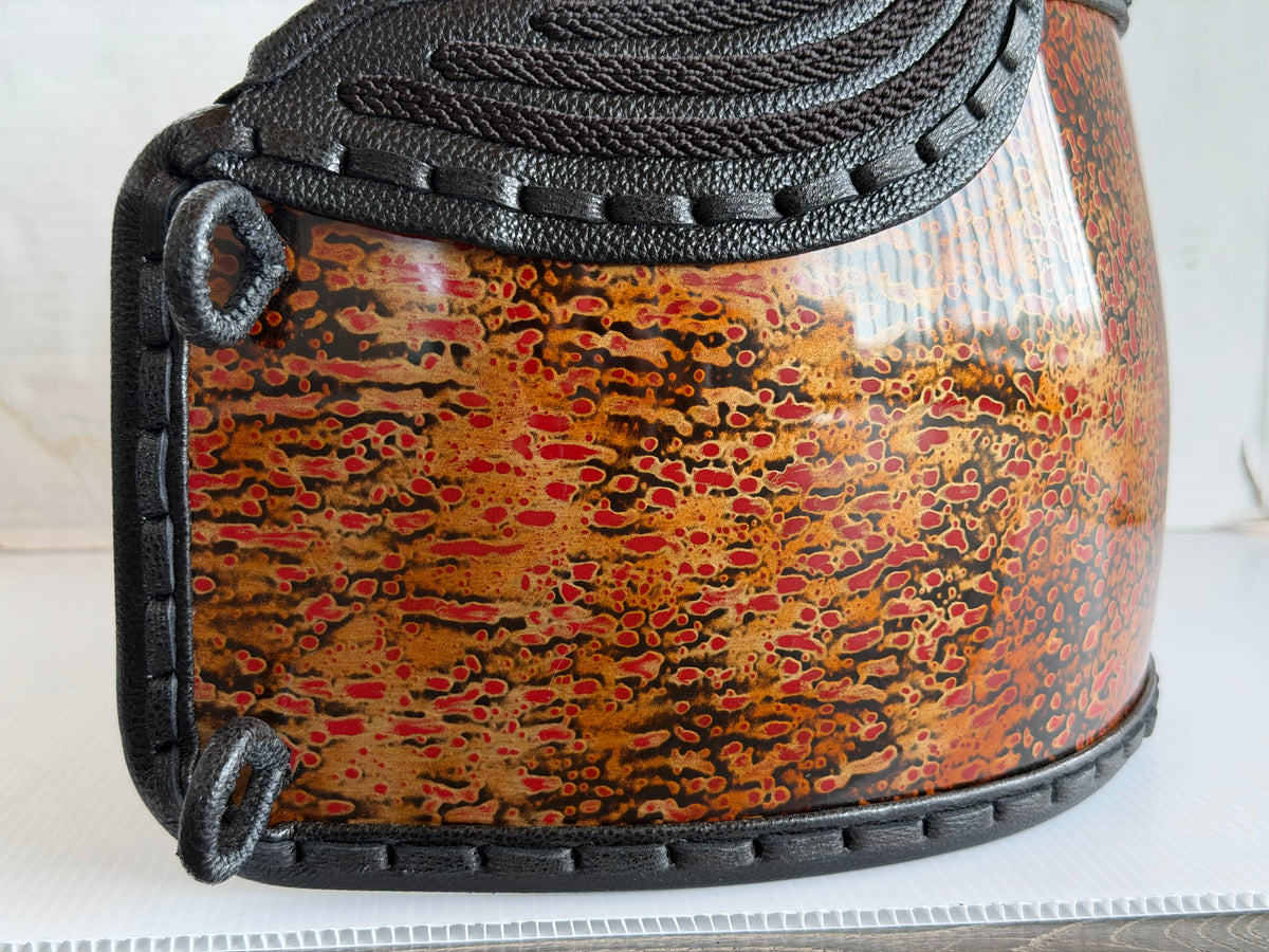 RARE: Gold Mushikui Hand Lacquered Fiber Do