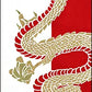 LIMITED STOCK: "Golden Dragon" Tenugui