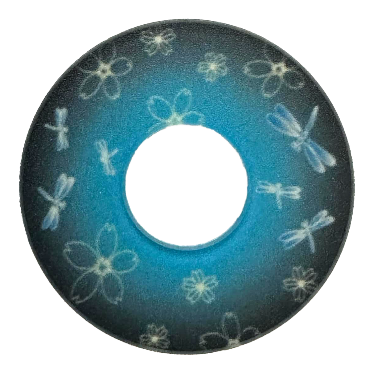 Hasegawa Monyou Tsuba (Light Blue Sakura/Tombo)