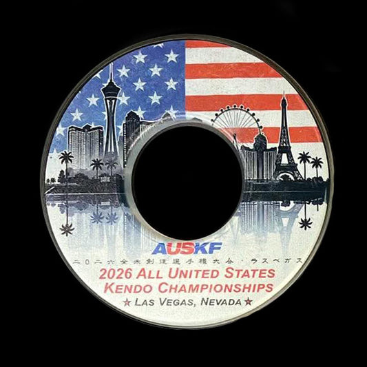 LIMITED QUANTITY: 2026 AUSKF National Championships Tsuba (Las Vegas Skyline)